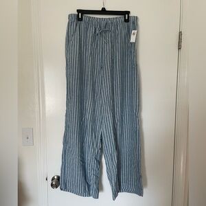 Old Navy Blue and White Striped Pants